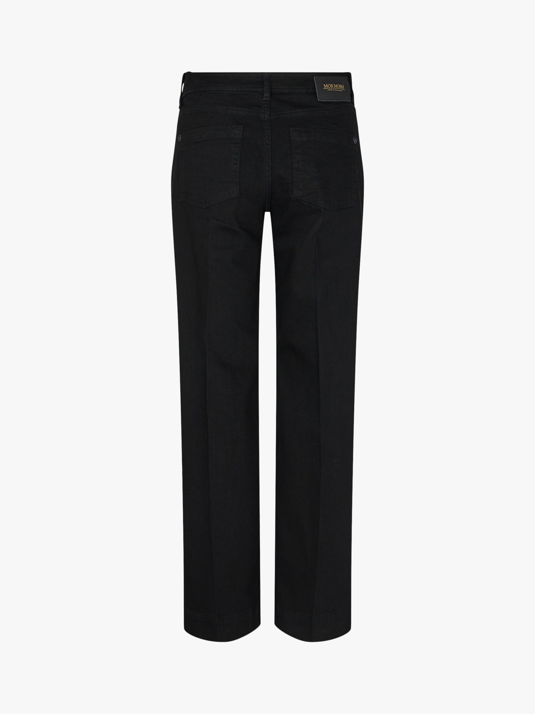 foredrag Afstå ring MOS MOSH Dara Nero High Waisted Wide Leg Jeans, Black at John Lewis &  Partners