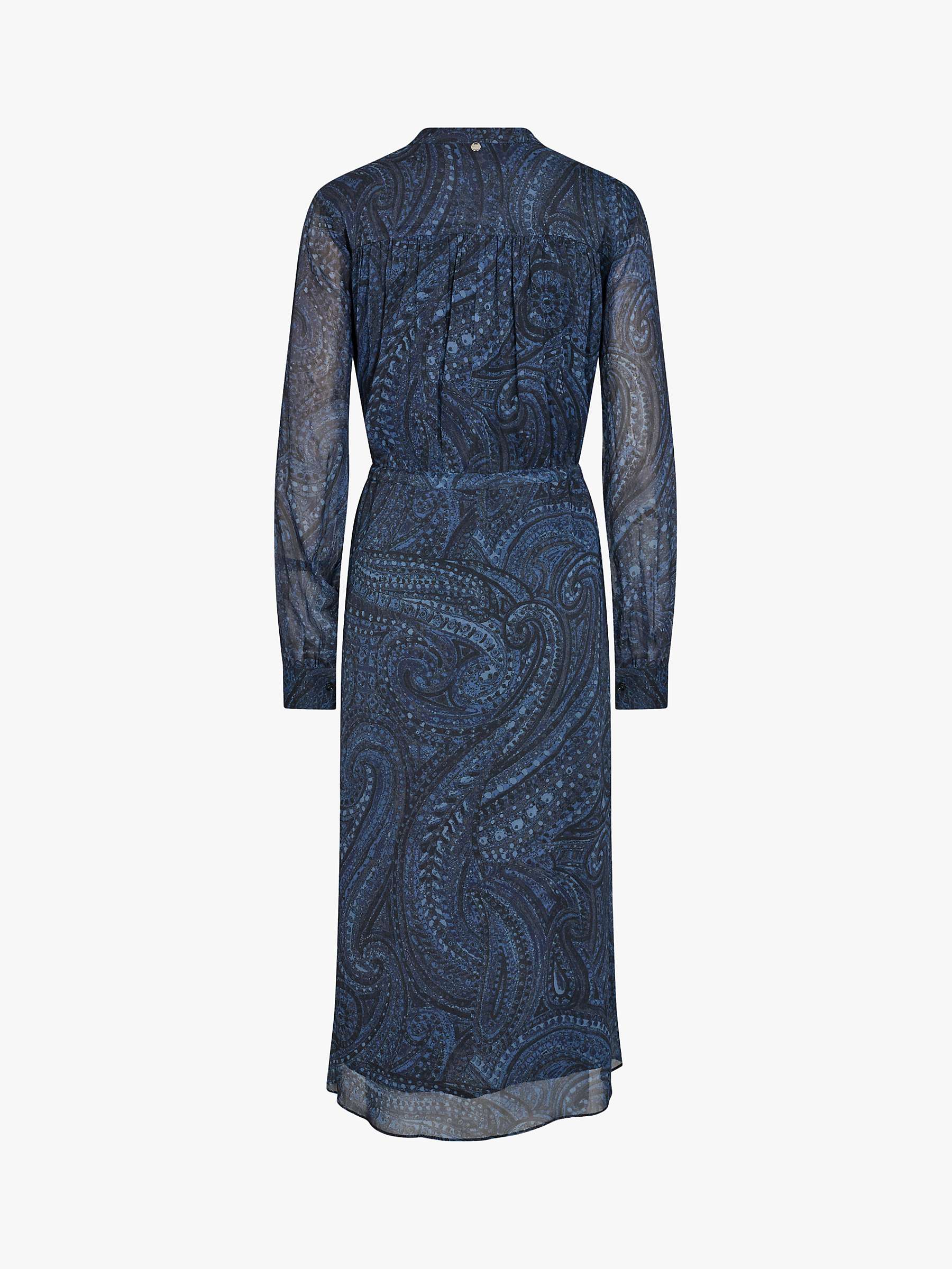 Buy MOS MOSH Hania Vintage Paisley Print Midi Dress, Salute Navy Online at johnlewis.com
