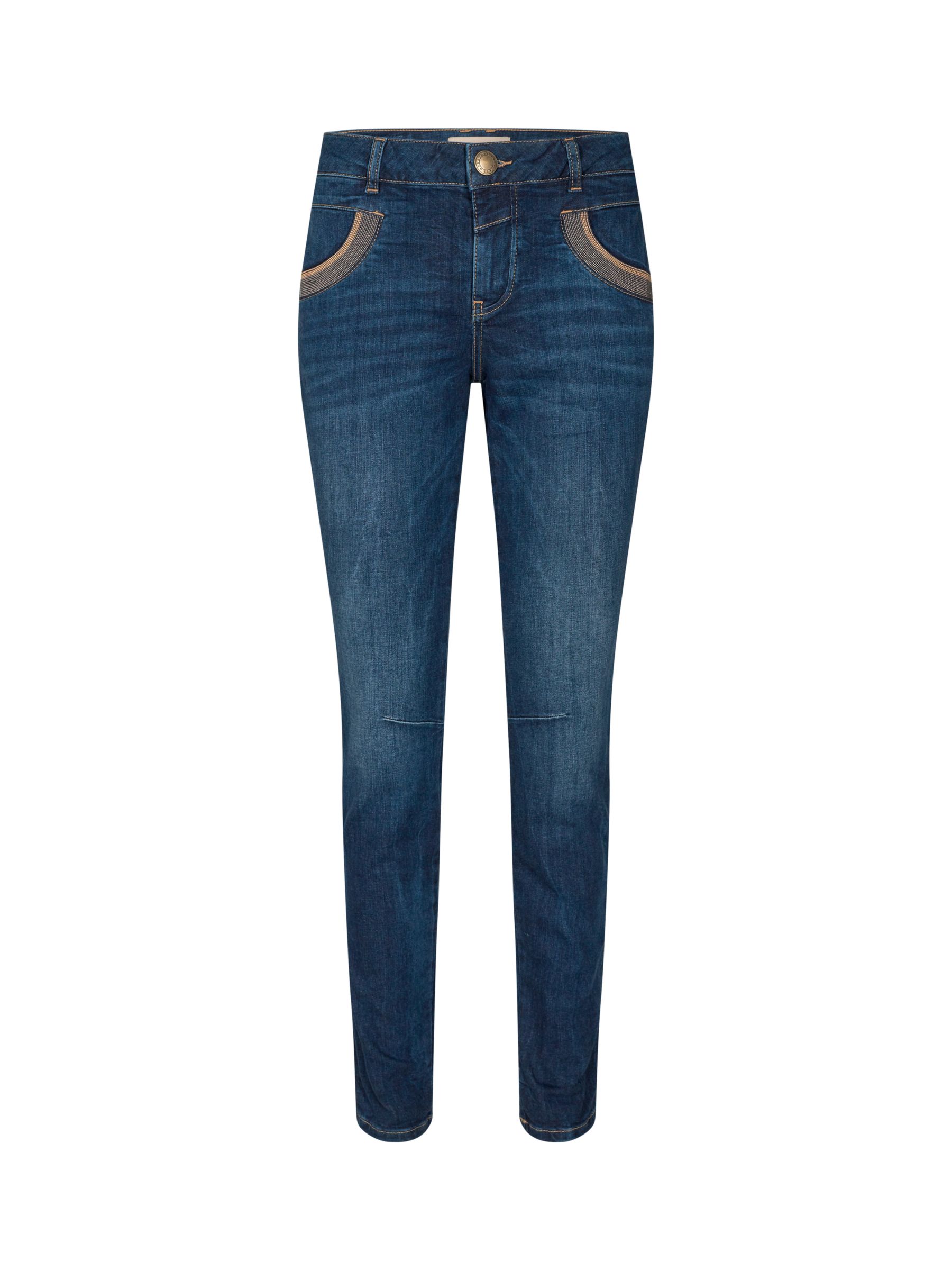 MOS MOSH Naomi Pocket Detail Jeans, Blue, 25R