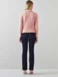 L.K.Bennett Orla Cashmere Blend Knitted Jumper, Pale Pink