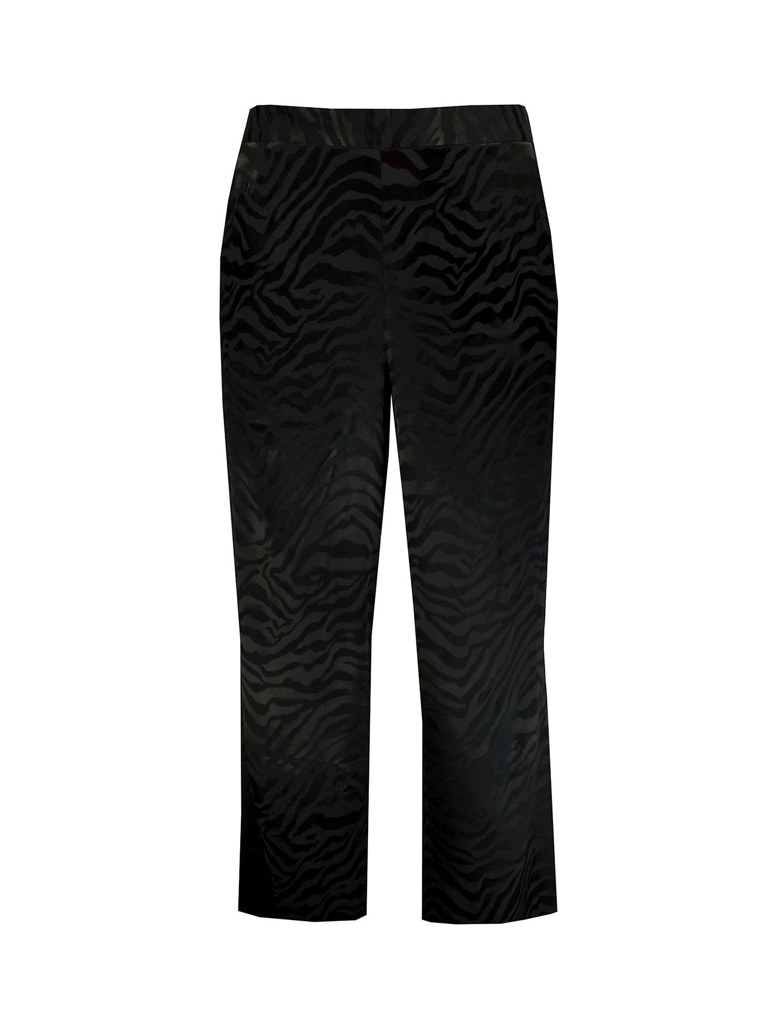 Buy Live Unlimited Zebra Jacquard Trousers, Black Online at johnlewis.com