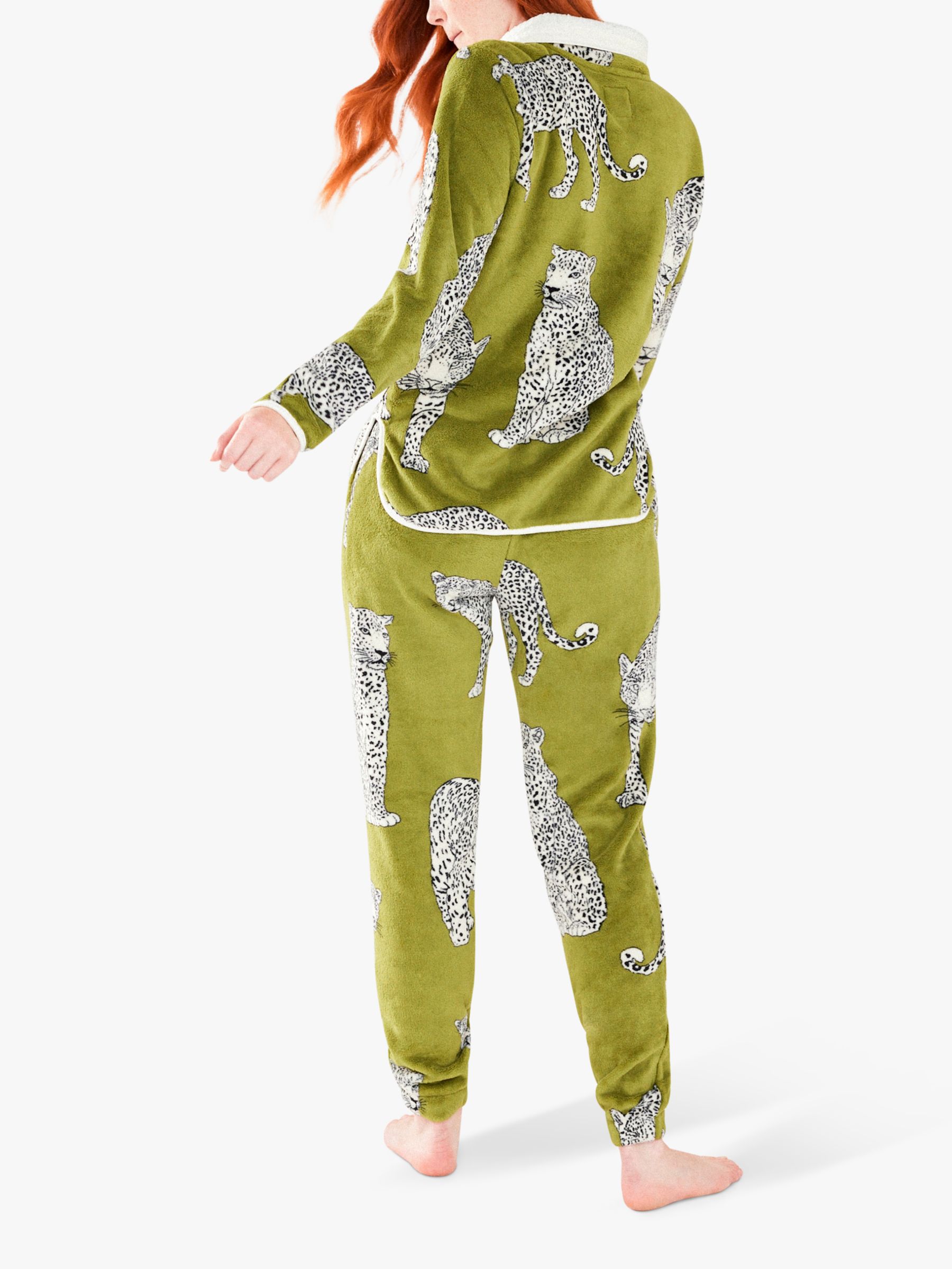 Hazel Blues®, Green Leopard Pajama Jogger Set
