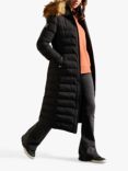 Superdry Arctic Long Quilted Coat, Black