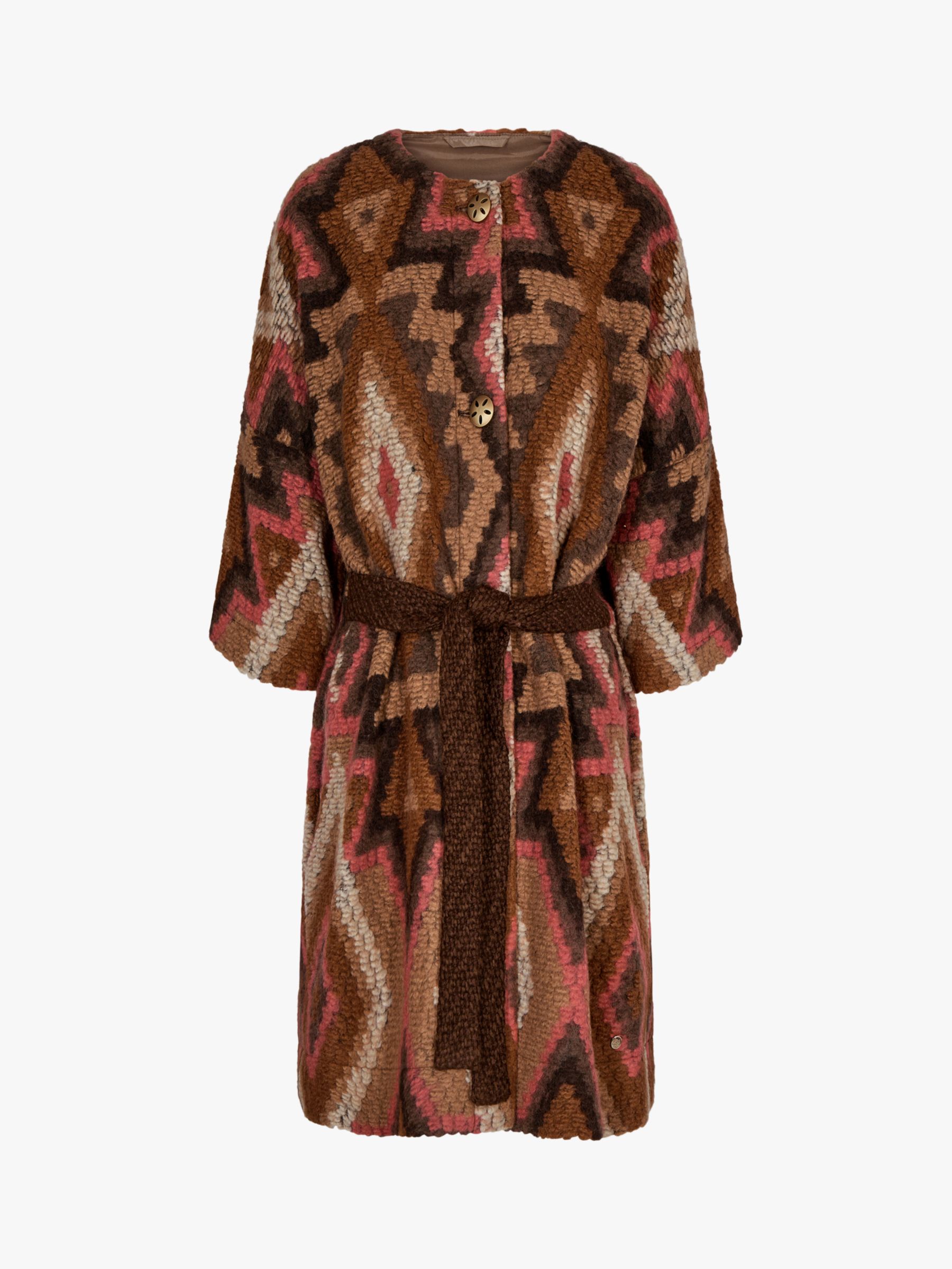 Buy MOS MOSH Pila Inca Loose Fit Textured Cape, Faded Rose Online at johnlewis.com