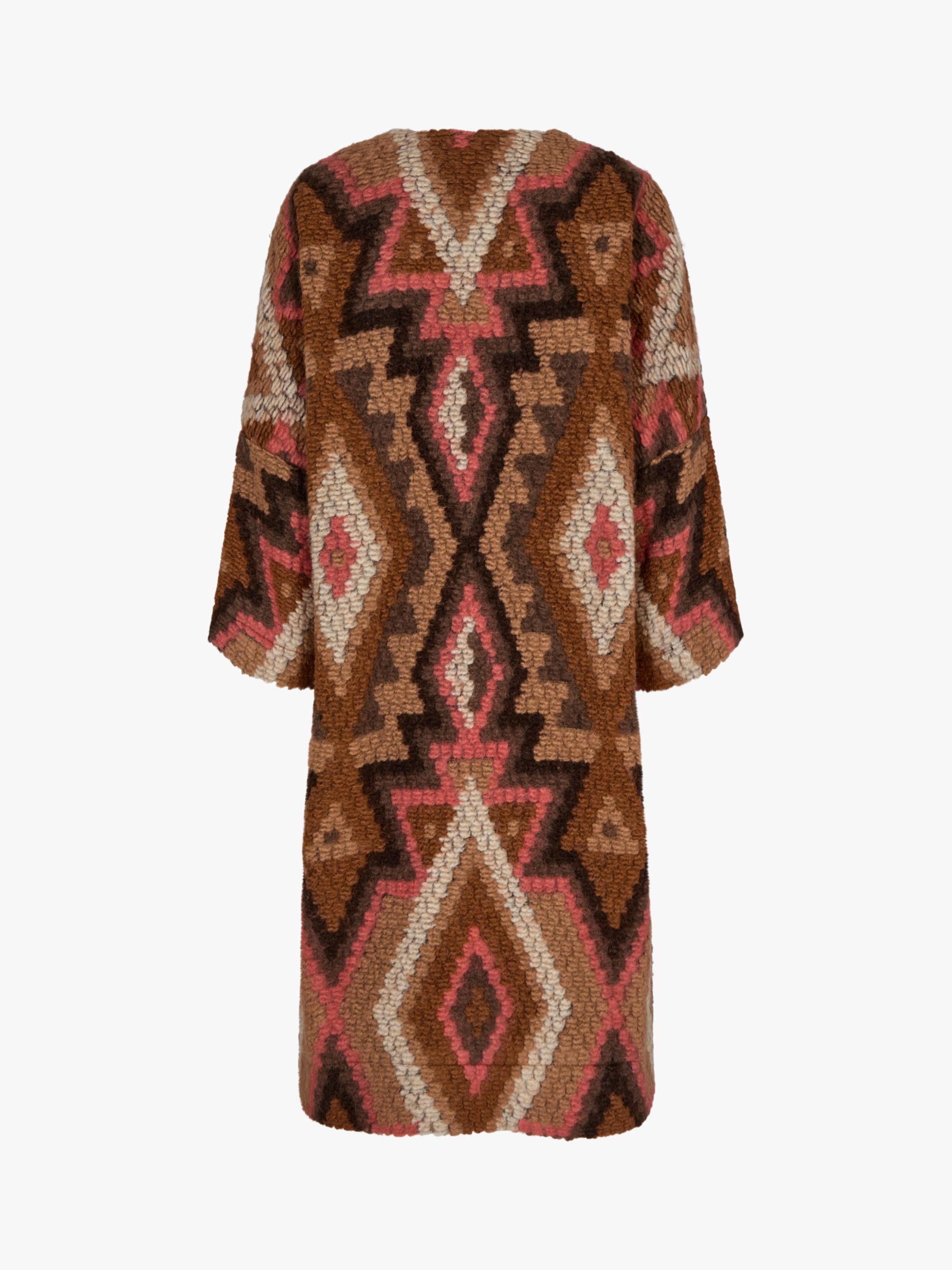 Buy MOS MOSH Pila Inca Loose Fit Textured Cape, Faded Rose Online at johnlewis.com