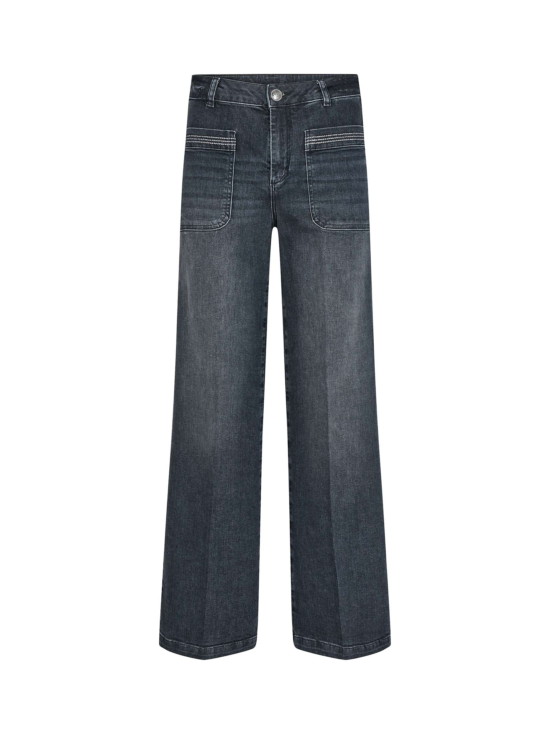 Buy MOS MOSH Colette Regent High Waisted Flared Jeans, Dark Grey Online at johnlewis.com