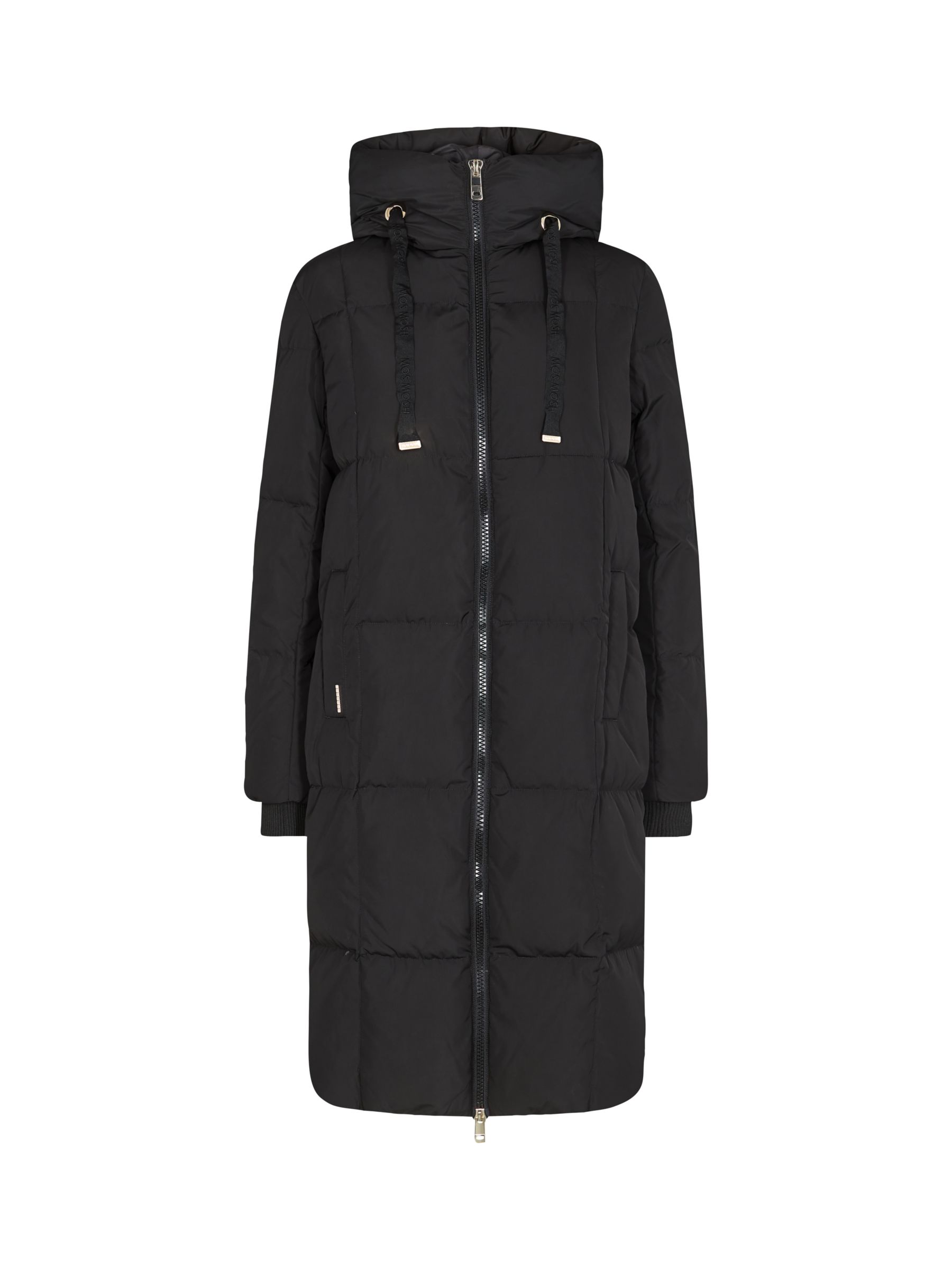 MOS MOSH Nova Puffer Down Hooded Coat, Black at John Lewis & Partners