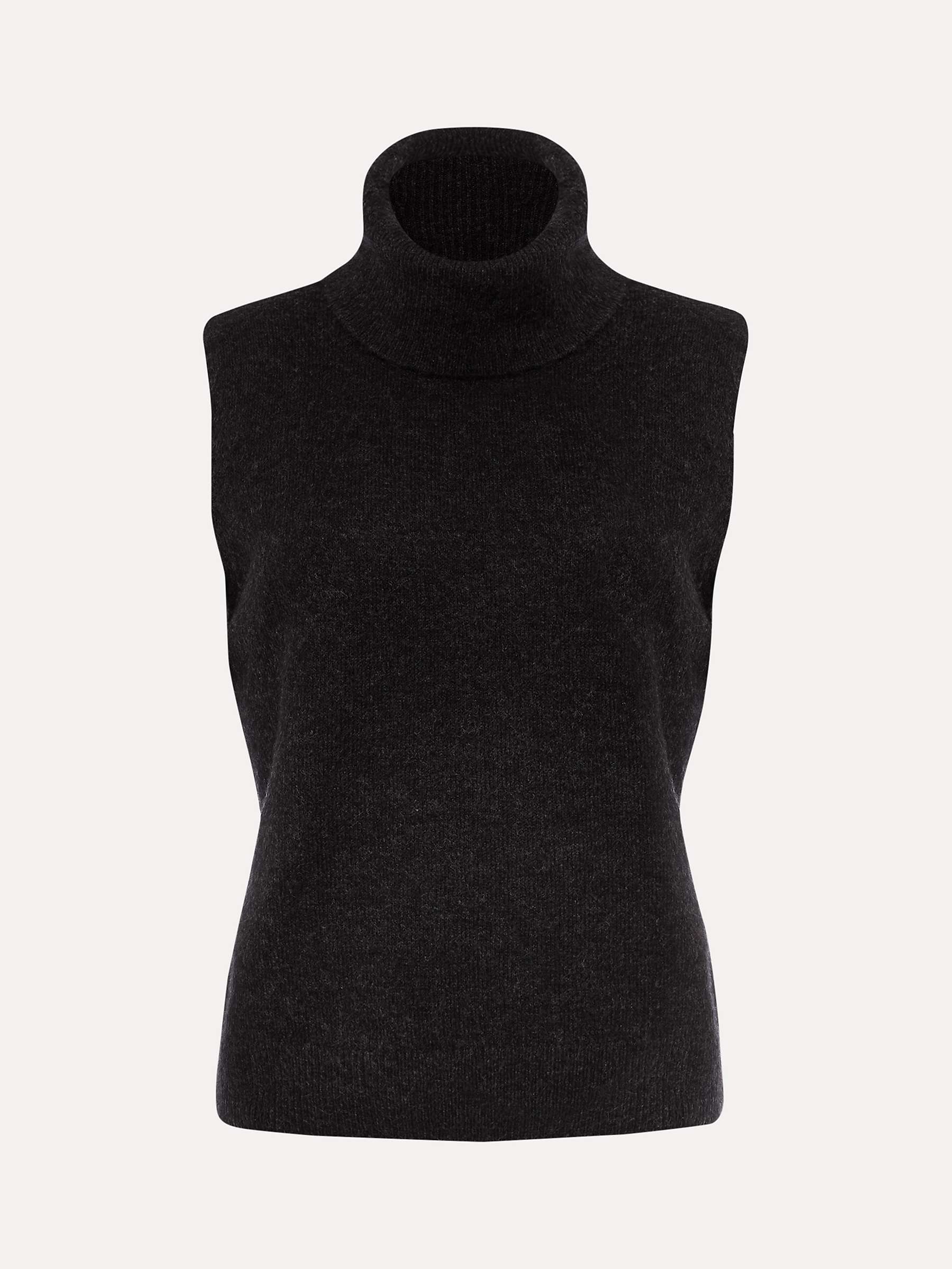 Phase Eight Cindy Sleeveless Top, Charcoal at John Lewis & Partners