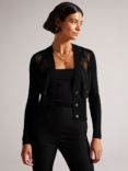 Ted Baker Joannei Sheer Detail Cardigan, Black