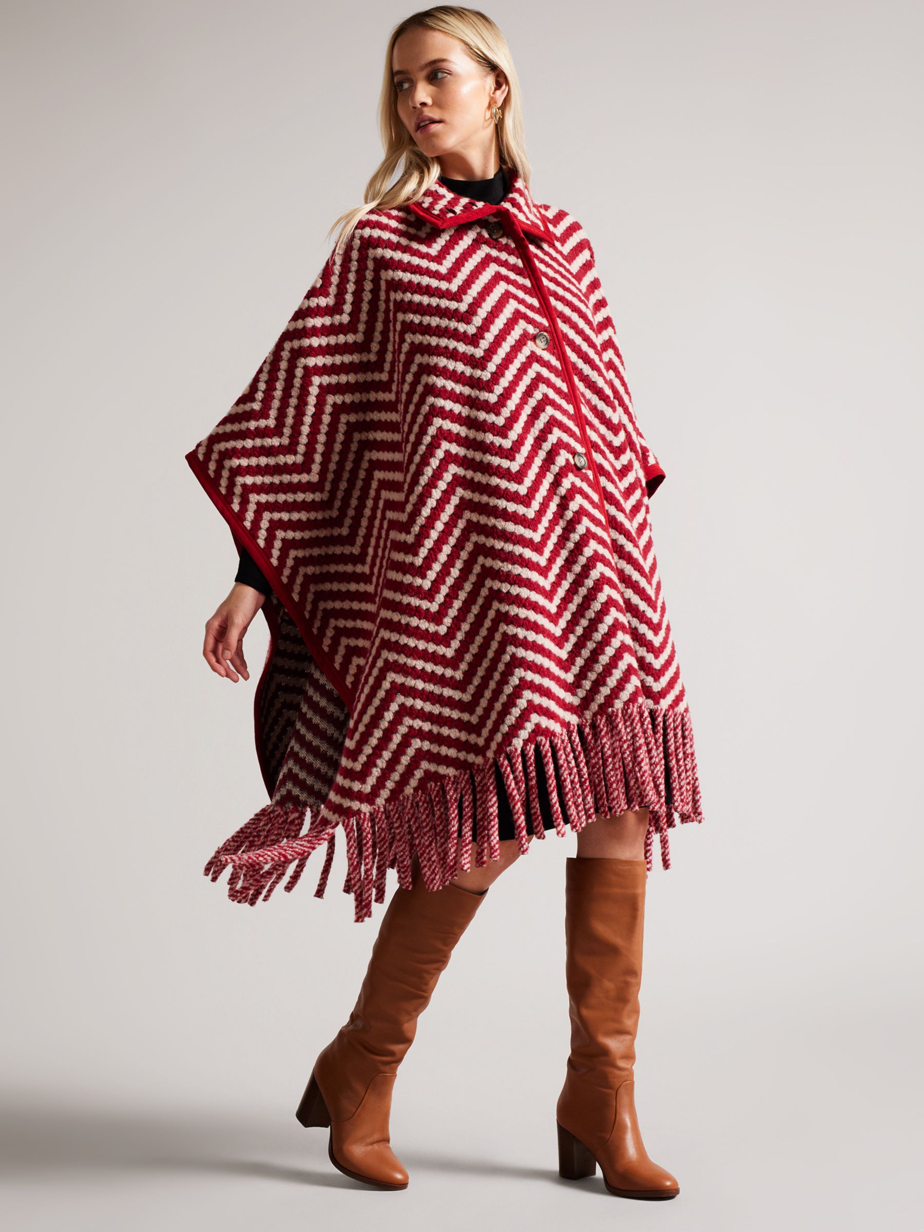 WOMEN FASHION Coats Cape and poncho Elegant J&J Cape and poncho discount 78% Brown M 