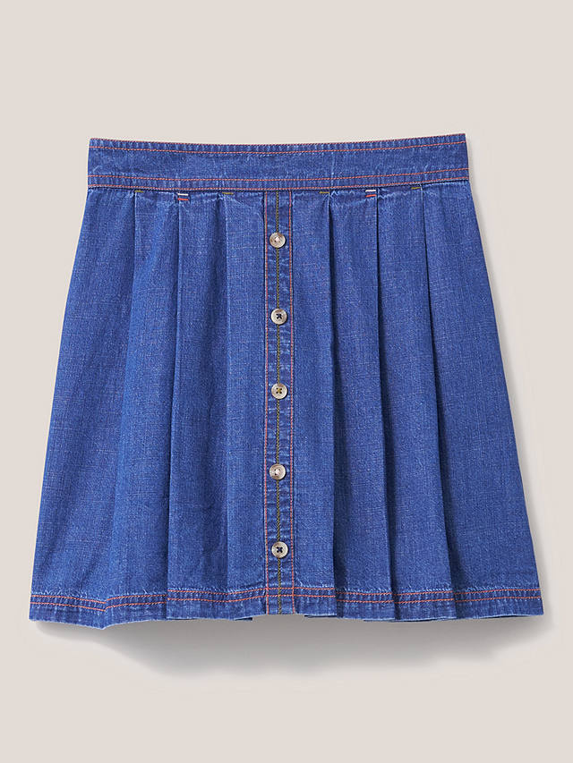 White Stuff Kids' Nora Denim Skirt, Blue
