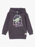 Cotton On Kids' Dinosaur Graphic Hoodie, Charcoal