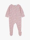 Cotton On Baby Ditsy Floral Sleepsuit, Pink