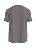 Calvin Klein Organic Cotton Micro Logo Interlock T-Shirt, Grey Asphalt