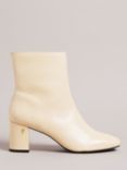 Ted Baker Neyomi Leather Block Heel Ankle Boots, Neutral