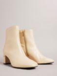 Ted Baker Neyomi Leather Block Heel Ankle Boots, Neutral