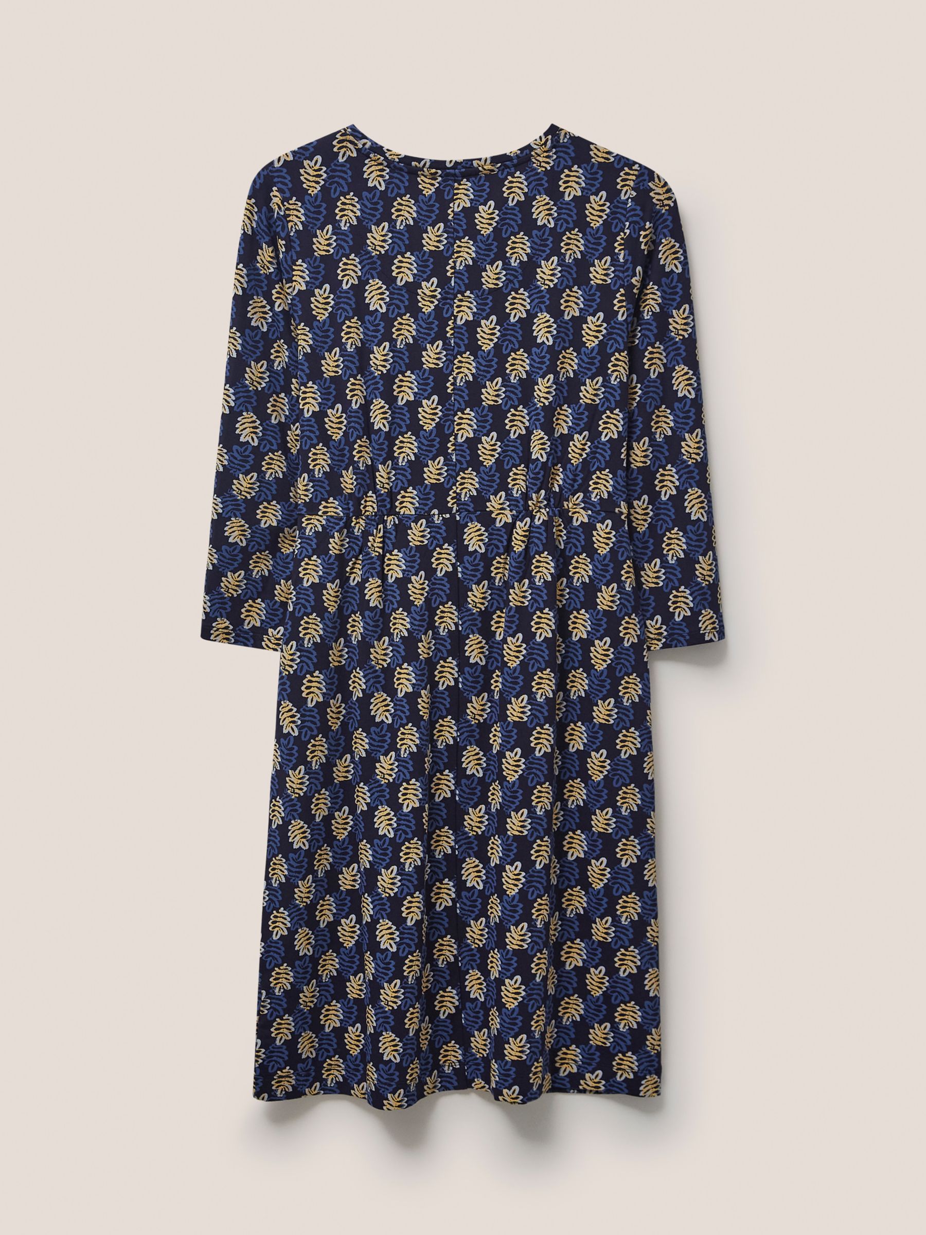 White Stuff Talia Jersey Midi Dress, Navy at John Lewis & Partners