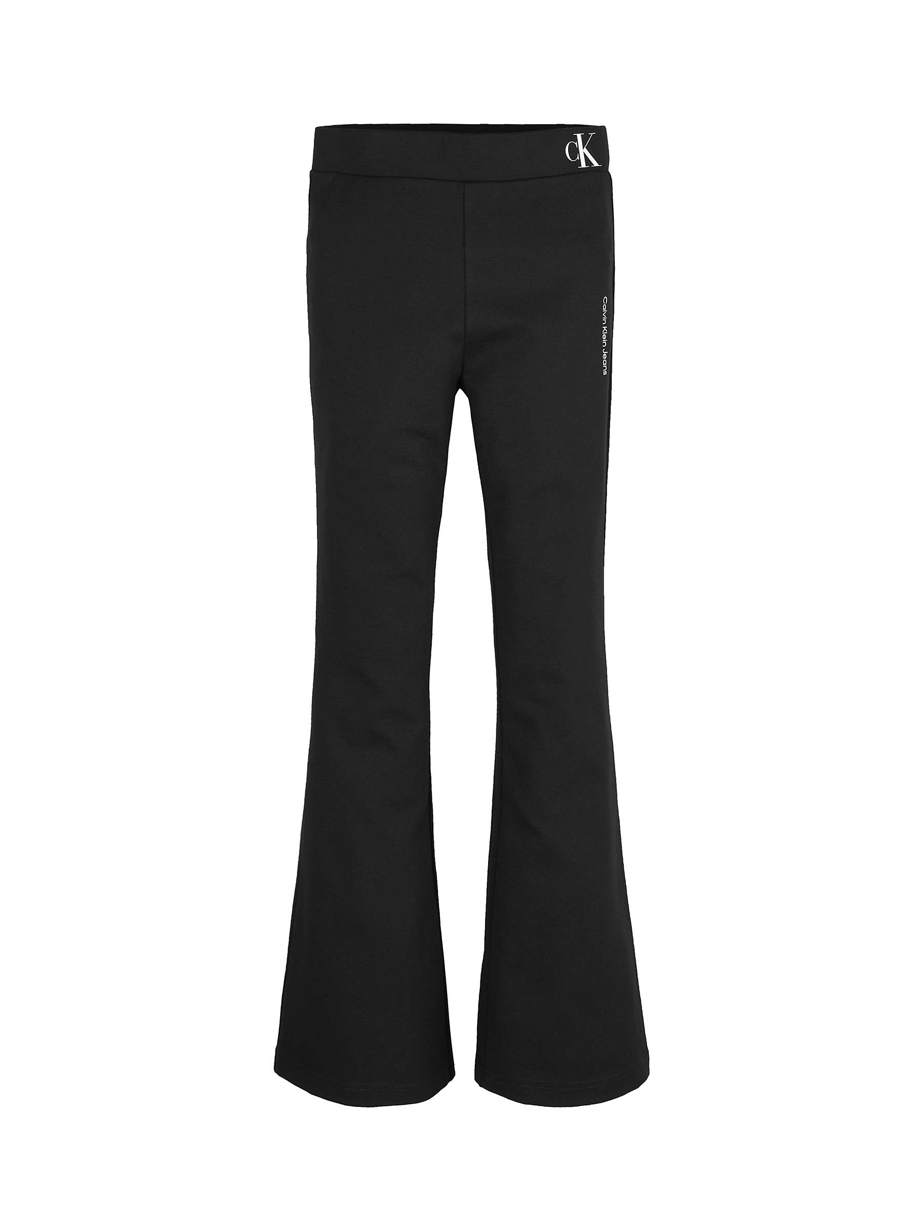 Buy Calvin Klein Kids' Flare Punto Trousers, CK Black Online at johnlewis.com