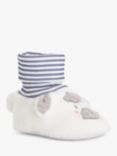 John Lewis Baby Sheep Sock Slippers, White