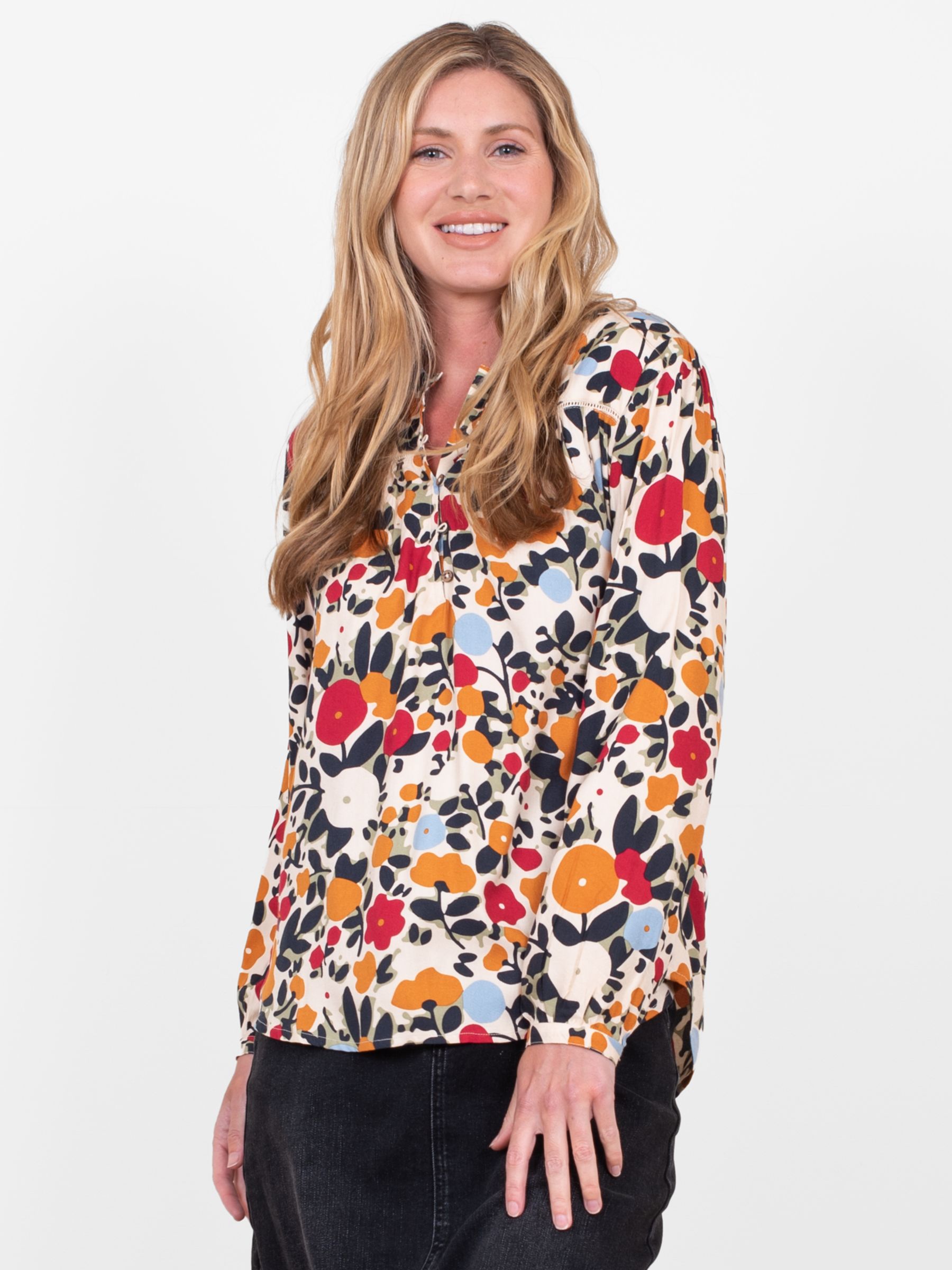 Brakeburn Bloom Floral Blouse, Multi at John Lewis & Partners