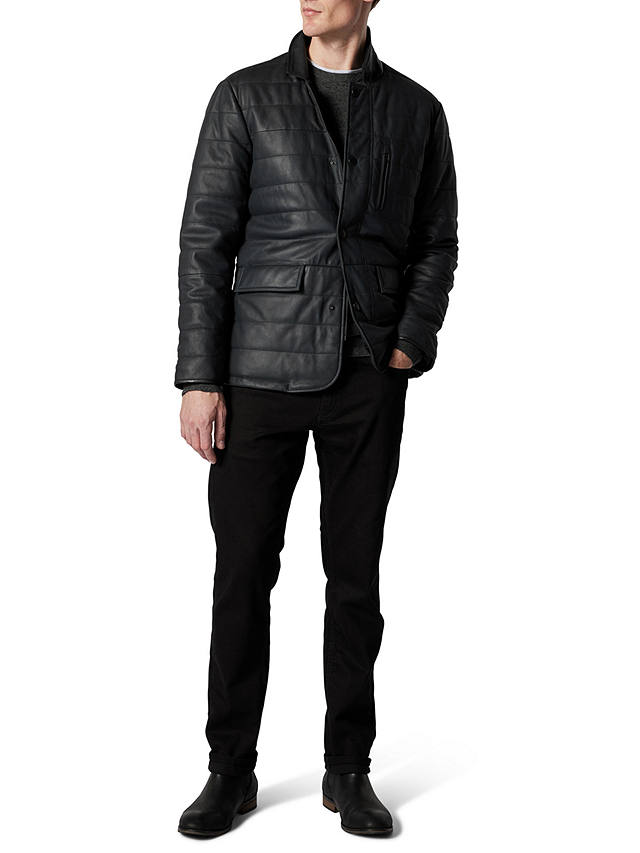 Rodd & Gunn Ashwell Leather Jacket, Onyx