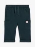 John Lewis Baby Twill Cargo Trousers, Blue