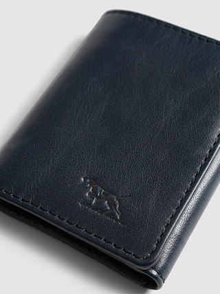 Rodd & Gunn French Farm Valley Tri-Fold Leather Wallet, Midnight