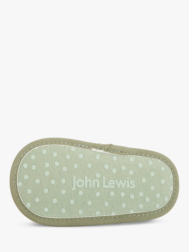 John Lewis Baby Pre-Walker Cage Sandals, Green