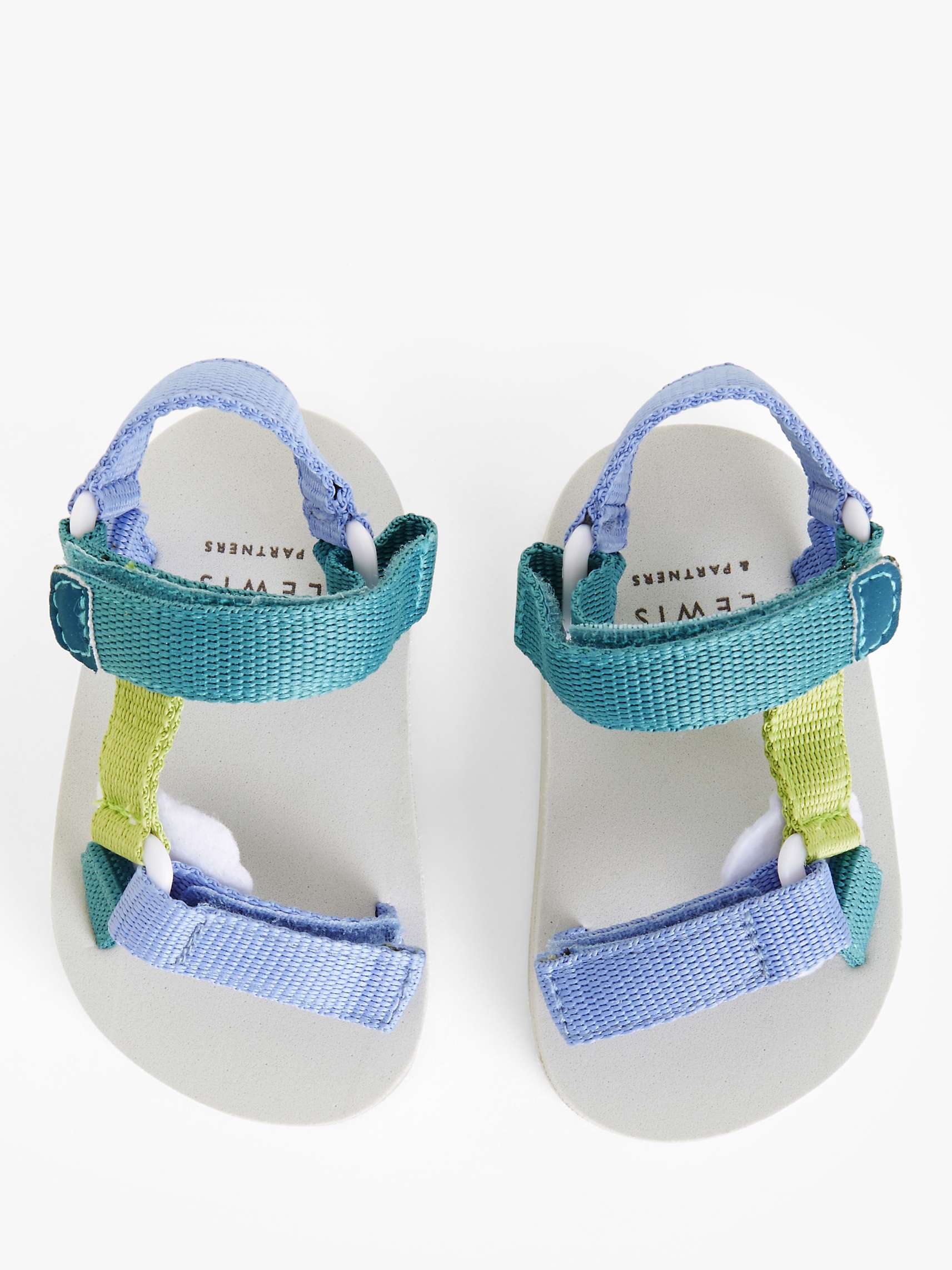 Buy John Lewis Baby Pre Walker Strappy Sandals, Multi Online at johnlewis.com