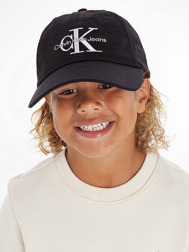 Calvin Klein Jeans Monogram Logo Baseball Cap, Black