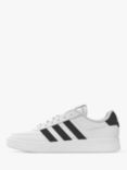 adidas Breaknet 2.0 Court Shoes, White/Black/Silver Metallic, Wht/Blk/Silver Met.