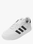 adidas Breaknet 2.0 Court Shoes, White/Black/Silver Metallic