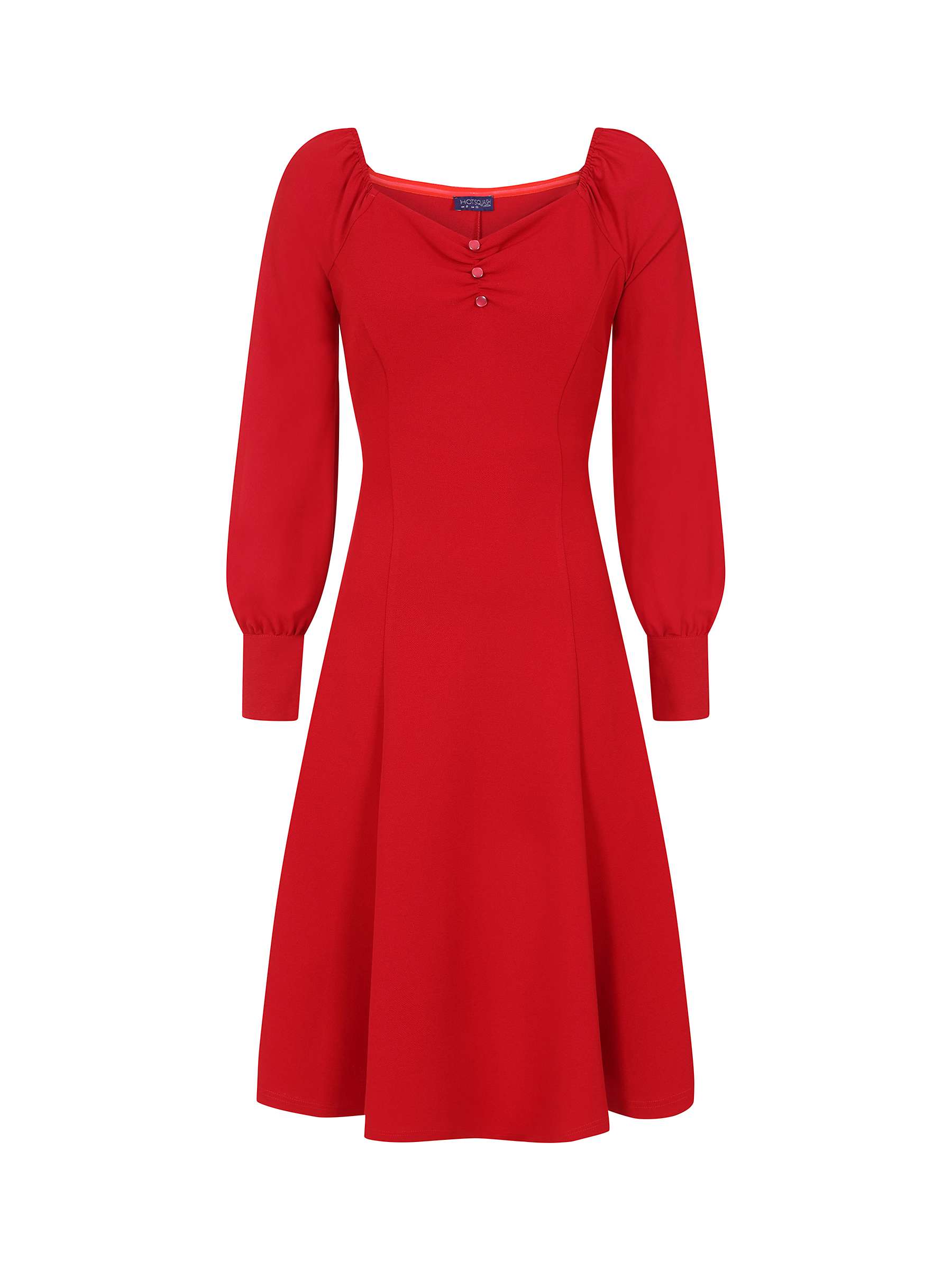 Buy HotSquash Blouson Sleeve Flare Dress Online at johnlewis.com