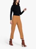 HotSquash Cigarette Cropped Trousers, Camel