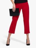 HotSquash Cigarette Cropped Trousers, Red