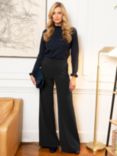 HotSquash Wide Leg Trousers, Black