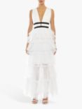 True Decadence Tiered Tulle Maxi Dress, White