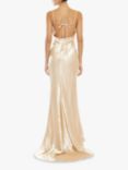 True Decadence Backless Satin Maxi Dress