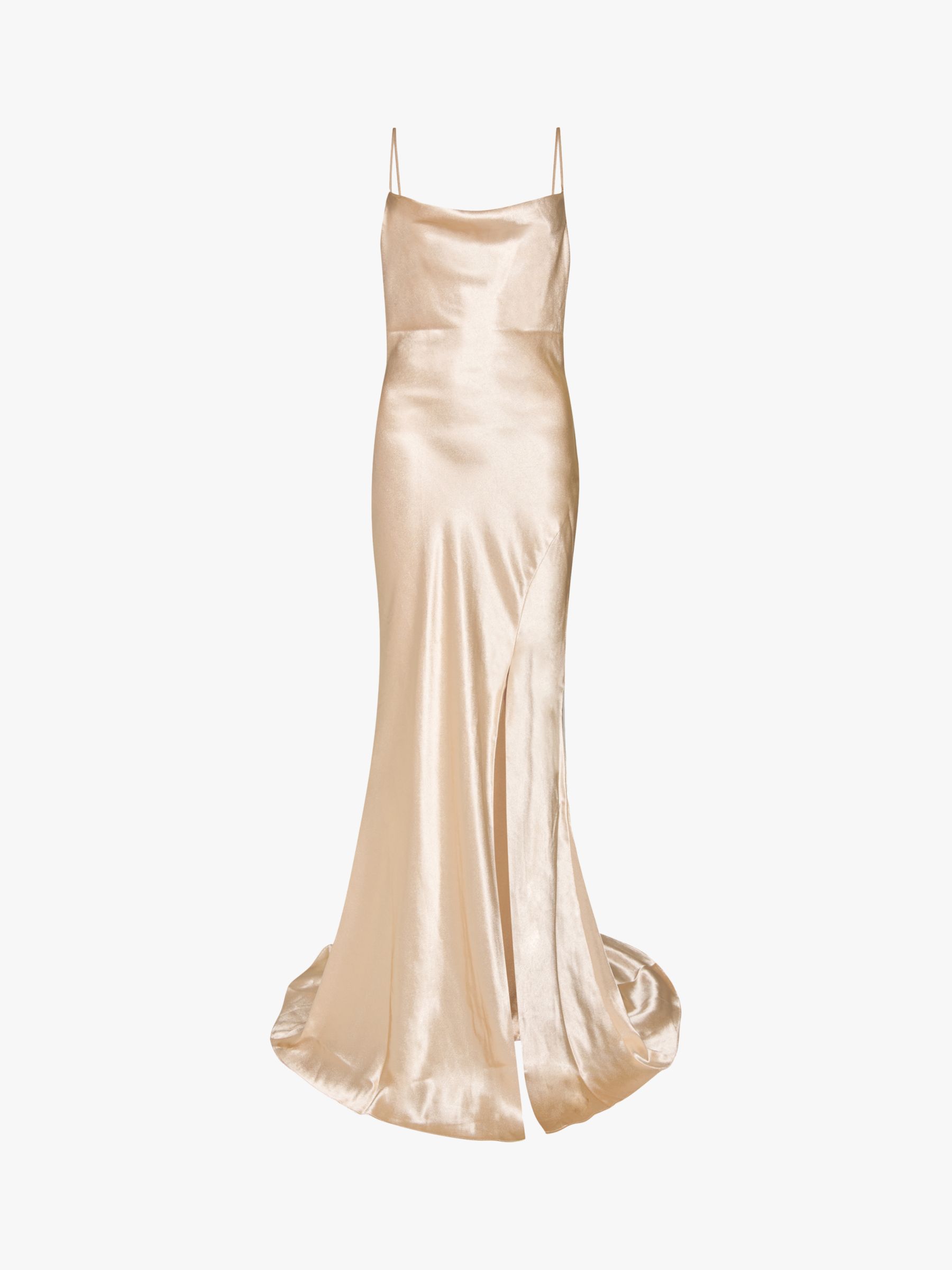 Buy Champagne Gold Maternity Satin Slip Dress from Next