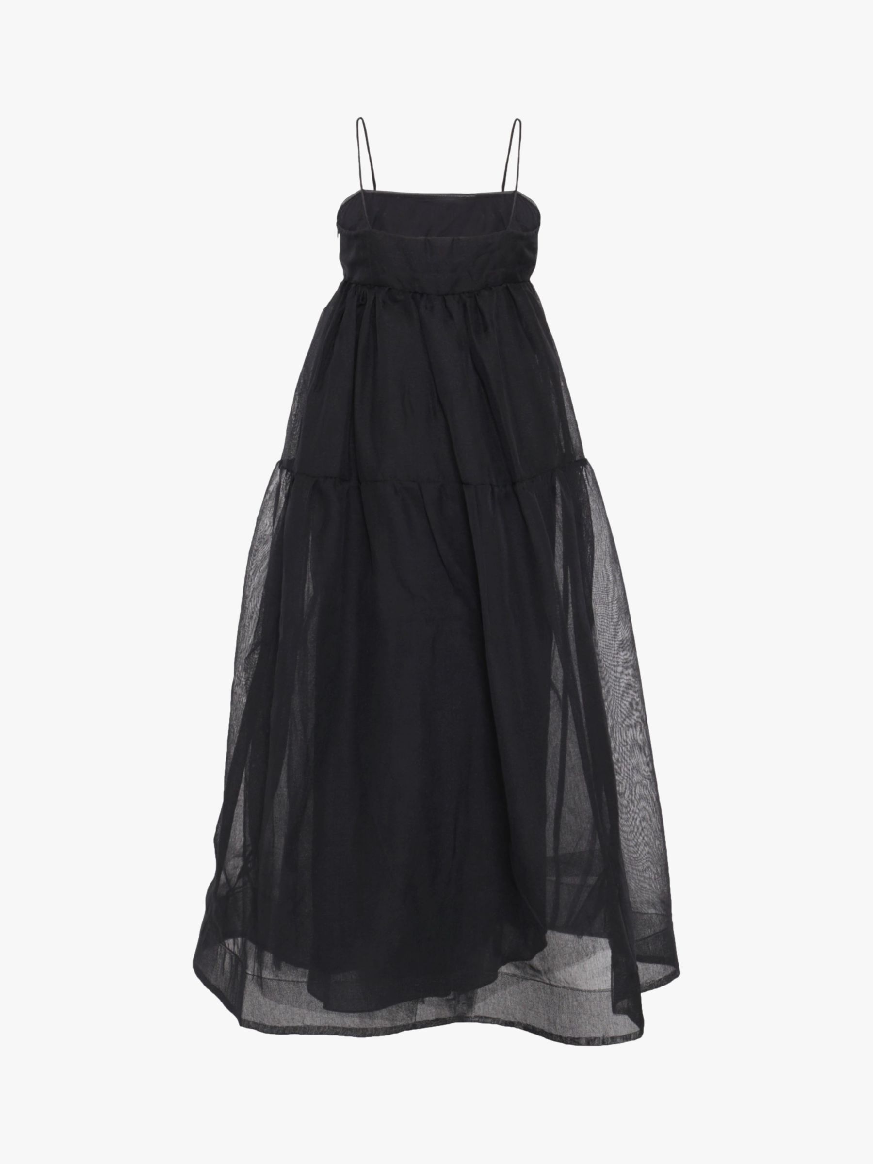 True Decadence Empire Midi Dress, Black at John Lewis & Partners