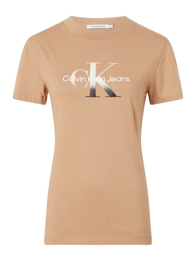 Calvin Klein Jeans Gradient T-Shirt, Camel, XXS Timeless
