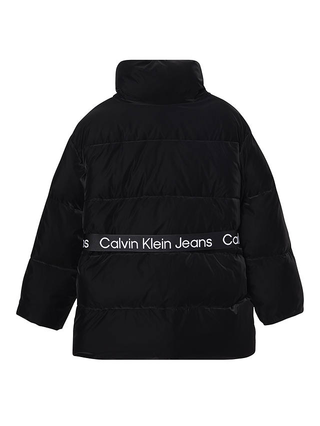Calvin Klein Soft Touch Belted Puffer Coat, Black