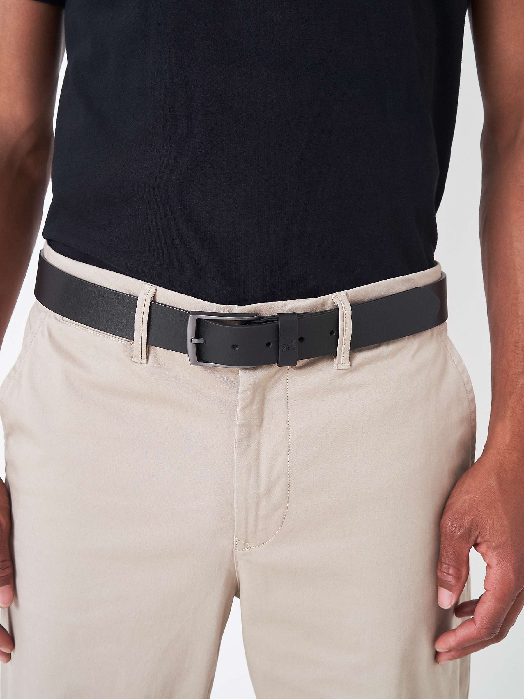 Buy Crew Clothing Smart Classic Leather Belt Online at johnlewis.com