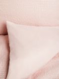 John Lewis Seersucker Microfibre Duvet Cover Set, Pale Pink