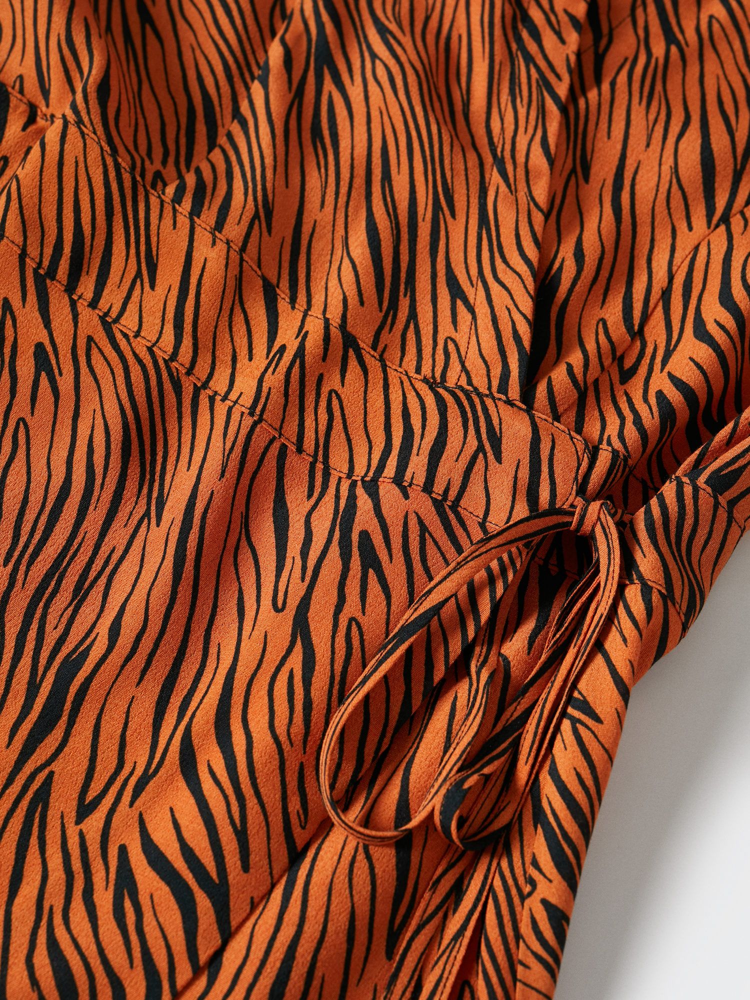 Mango Storm Animal Mini Dress, Orange at John Lewis & Partners