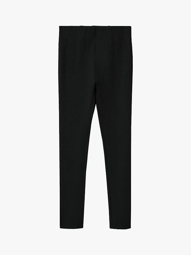 Mango Bangrom Basic Leggings, Black at John Lewis & Partners