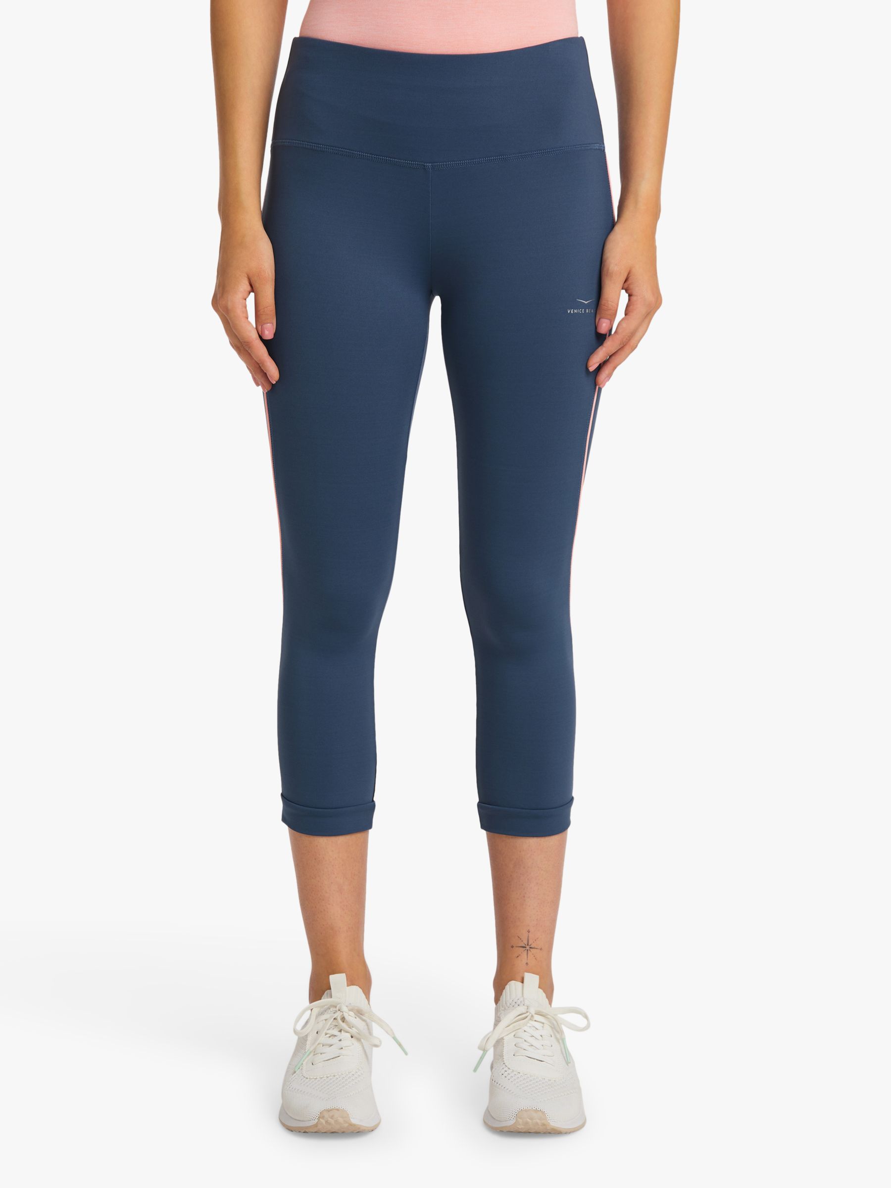 Venice Beach Kimberly 3/4 Leggings, Denim Power Peach at John