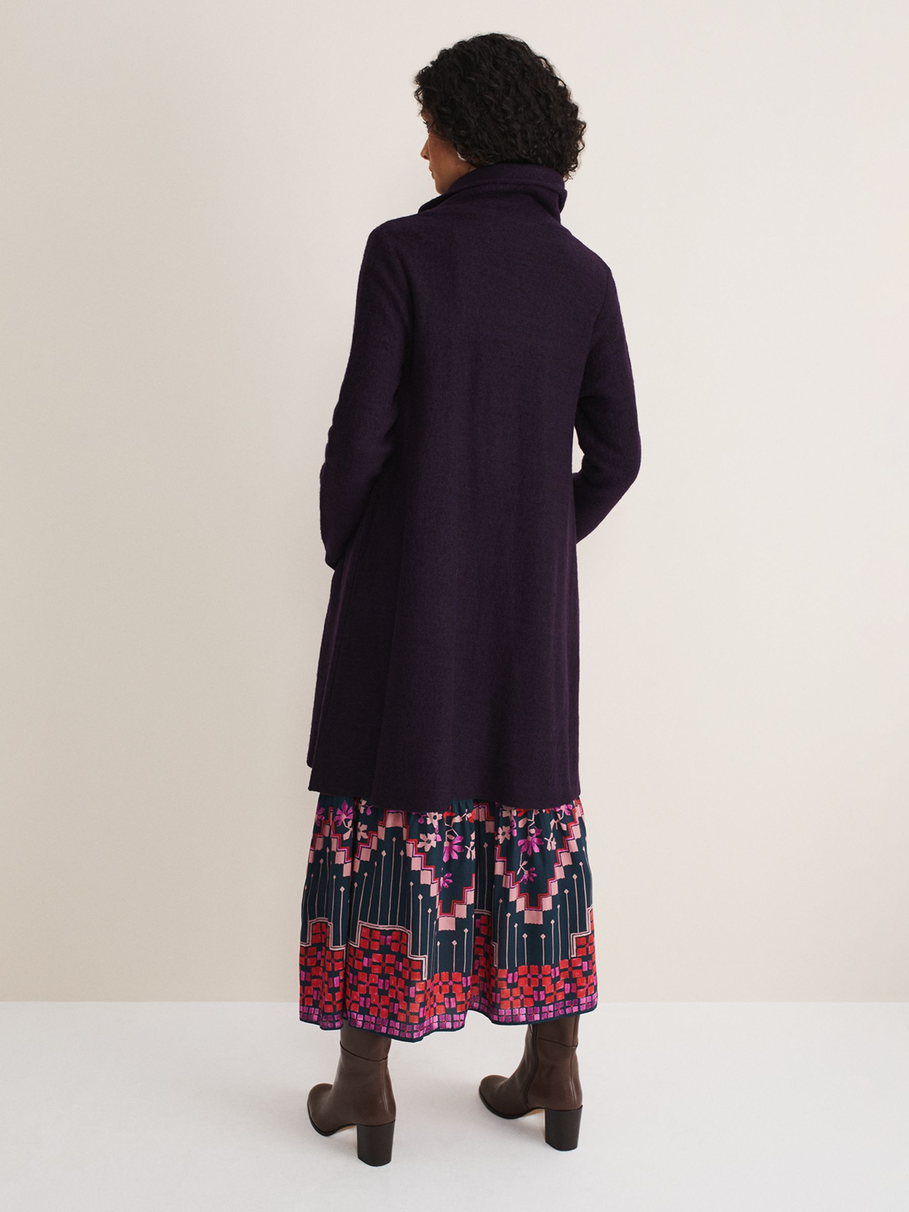 Buy Phase Eight Bellona Wool Blend Knit Coat Online at johnlewis.com