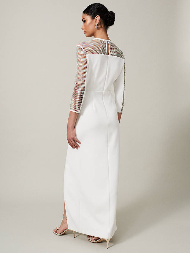 Phase Eight Belle Hotfix Maxi Dress, Ivory