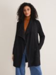 Phase Eight Byanca Zip Up Knit Coat, Charcoal